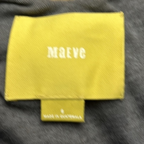 Anthropologie Maeve Lazuli Dress Blue Geometric ALine Size 6 EUC - Picture 8 of 9